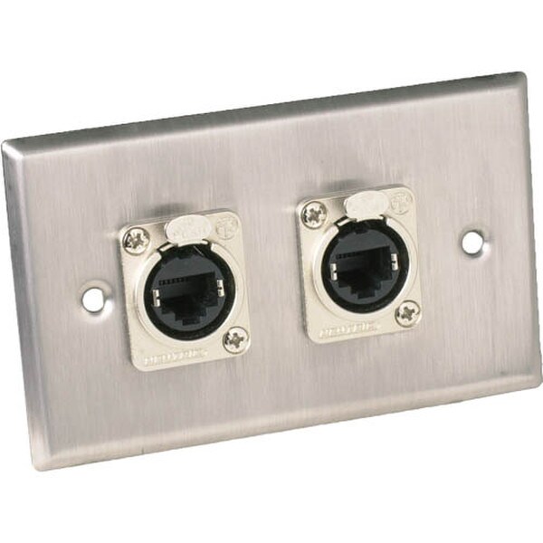 Main product image for Neutrik 208E Loudspeaker Connector Wallplate Single NE8FDP092-466